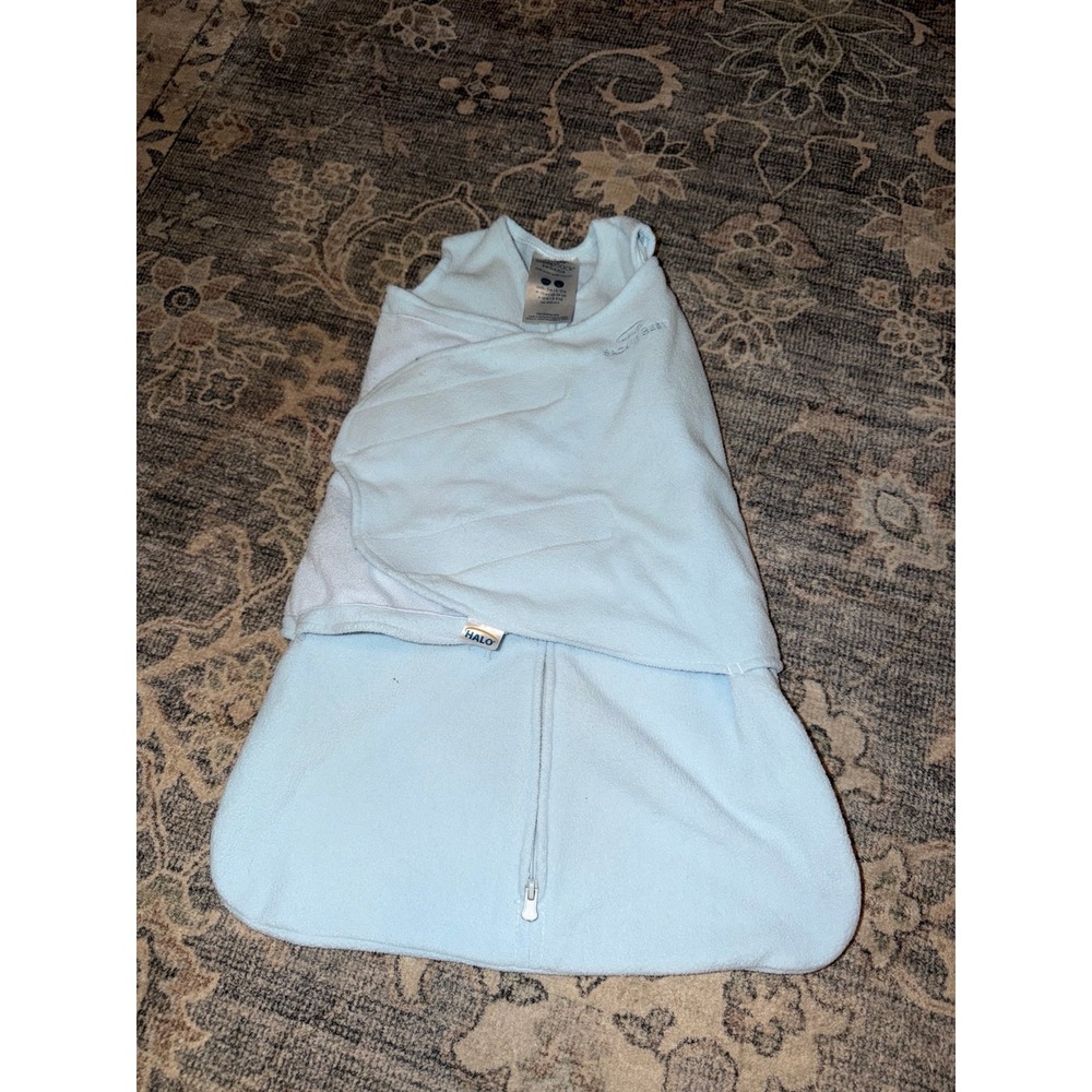 Halo Sleepsack Swaddle Blue Fleece Newborn